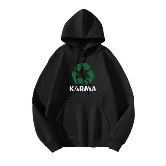 Karma Energy Hoodies for Men Large Black