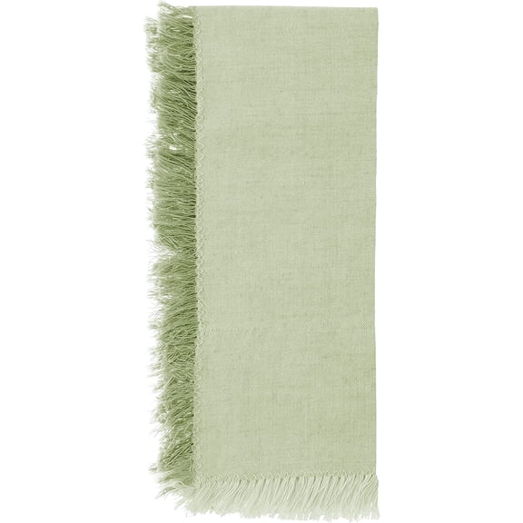 Karma Gifts, Fringed Dinner Napkins S/4, Green