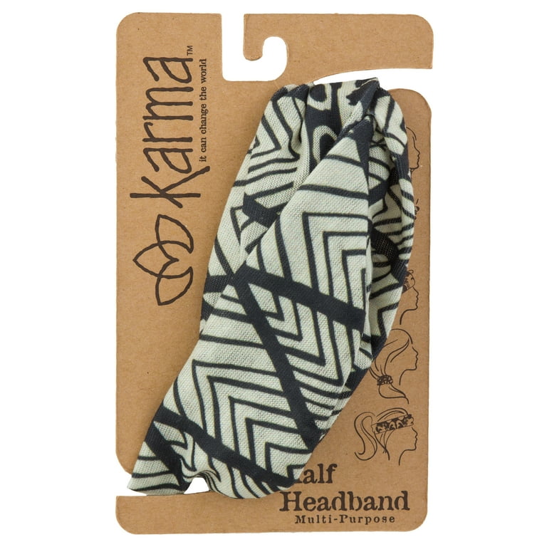 half headband black cream half headband black cream