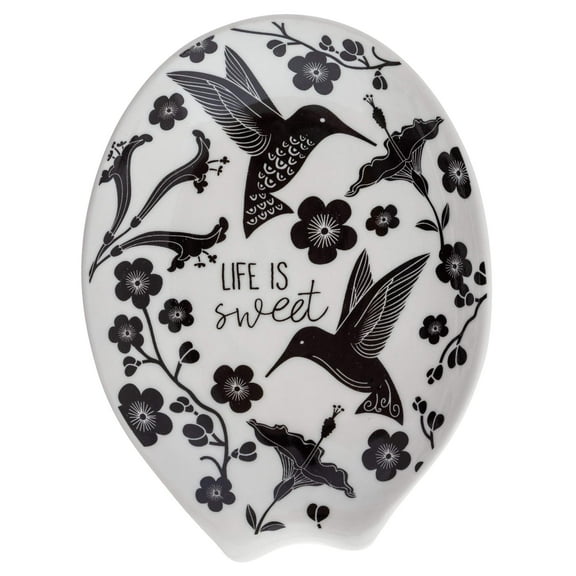 Karma Gifts KA1025 KARMA SPOON REST, OS, HUMMINGBIRD