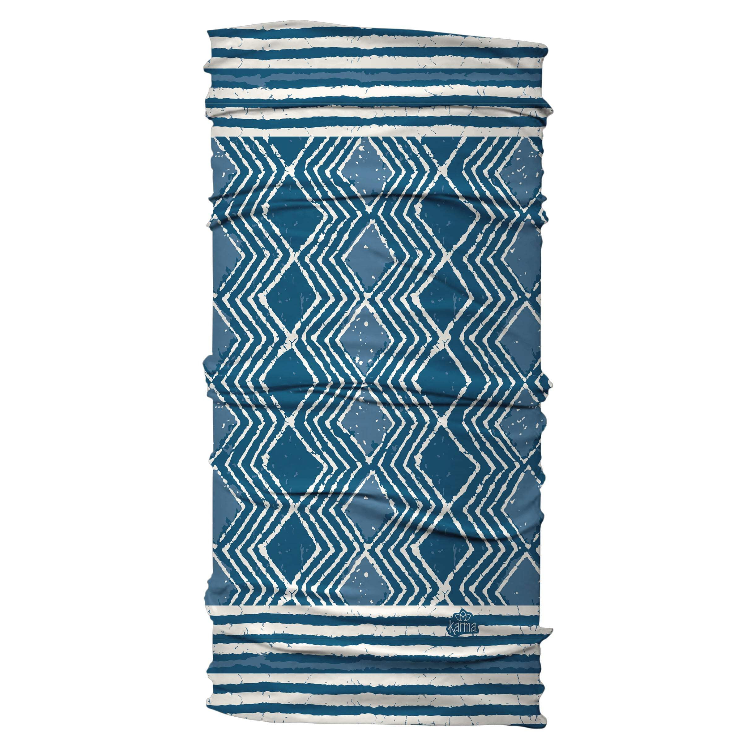 wide headband - blue batik wide headband - blue batik
