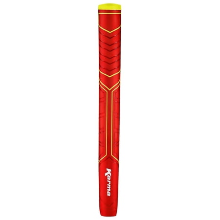 Karma Big Softy Red Putter Golf Grip, Counterbalanced Design, Pistol Shape