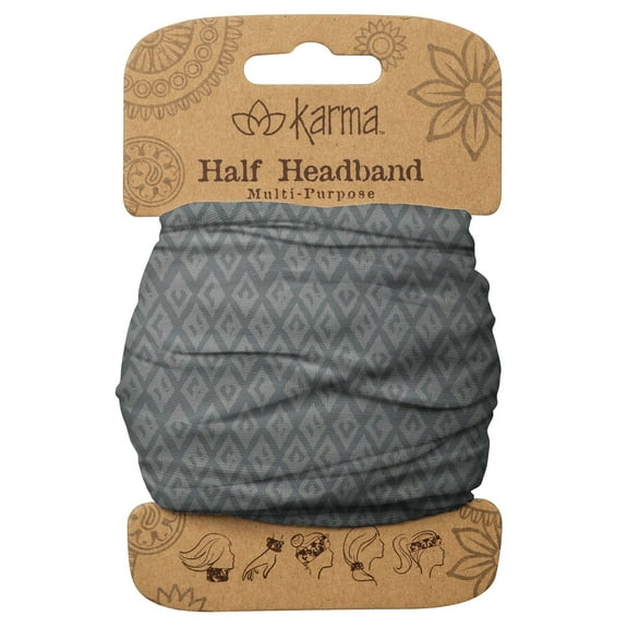 Karma Gifts Half Headband, Gray Diamond