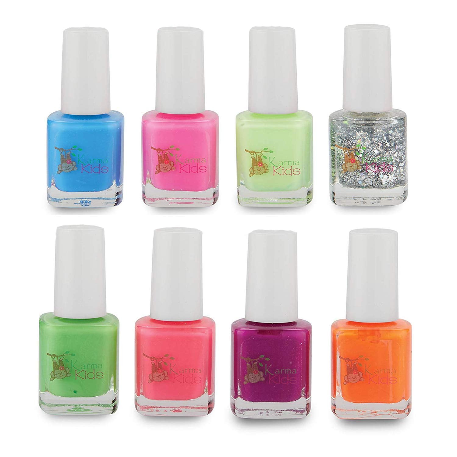 Karma Kids Nail Polish Box Set Natural Safe Nail Polish for Little Girls - Non-Toxic, Vegan, and Cruelty Free Quick Dry, Kids Friendly