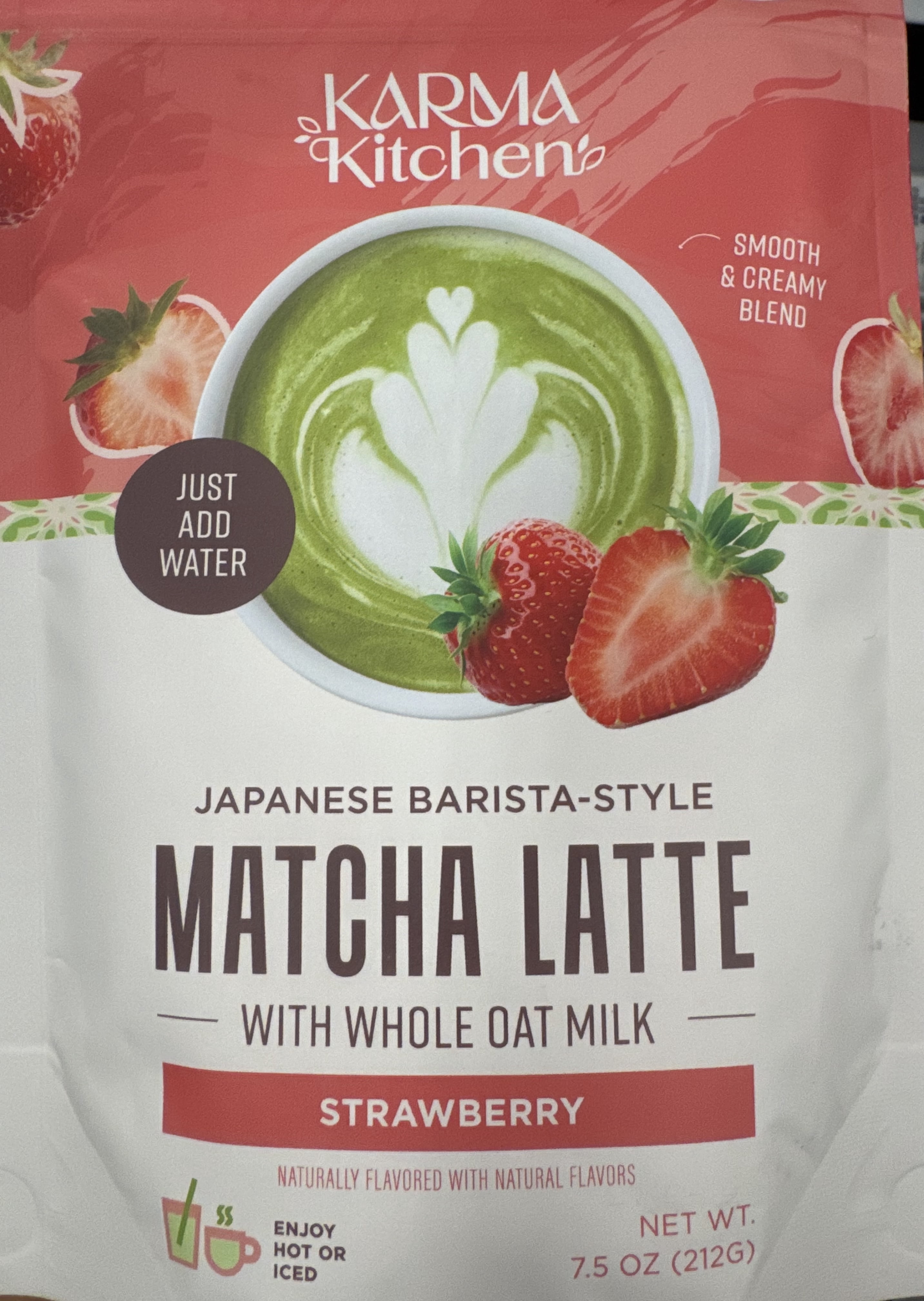 Karma Kitchen Strawberry Matcha Latte 7.5 oz