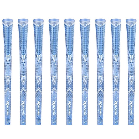Karma Light Blue Sparkle 9 Piece Ladies Undersize Golf Grip Bundle