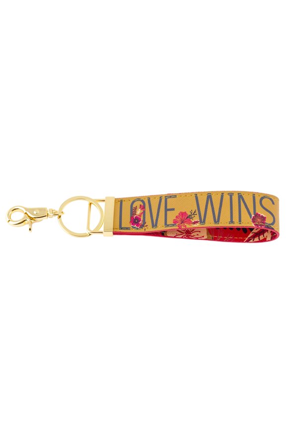 Karma Loop Keychain Red Floral