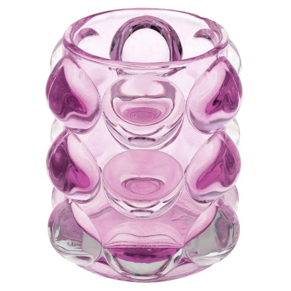 Karma, Lucia Hobnail Votive, Tea Lights Candle Holder, Glass Votive Candle Holders for Table Decorations, Amethyst