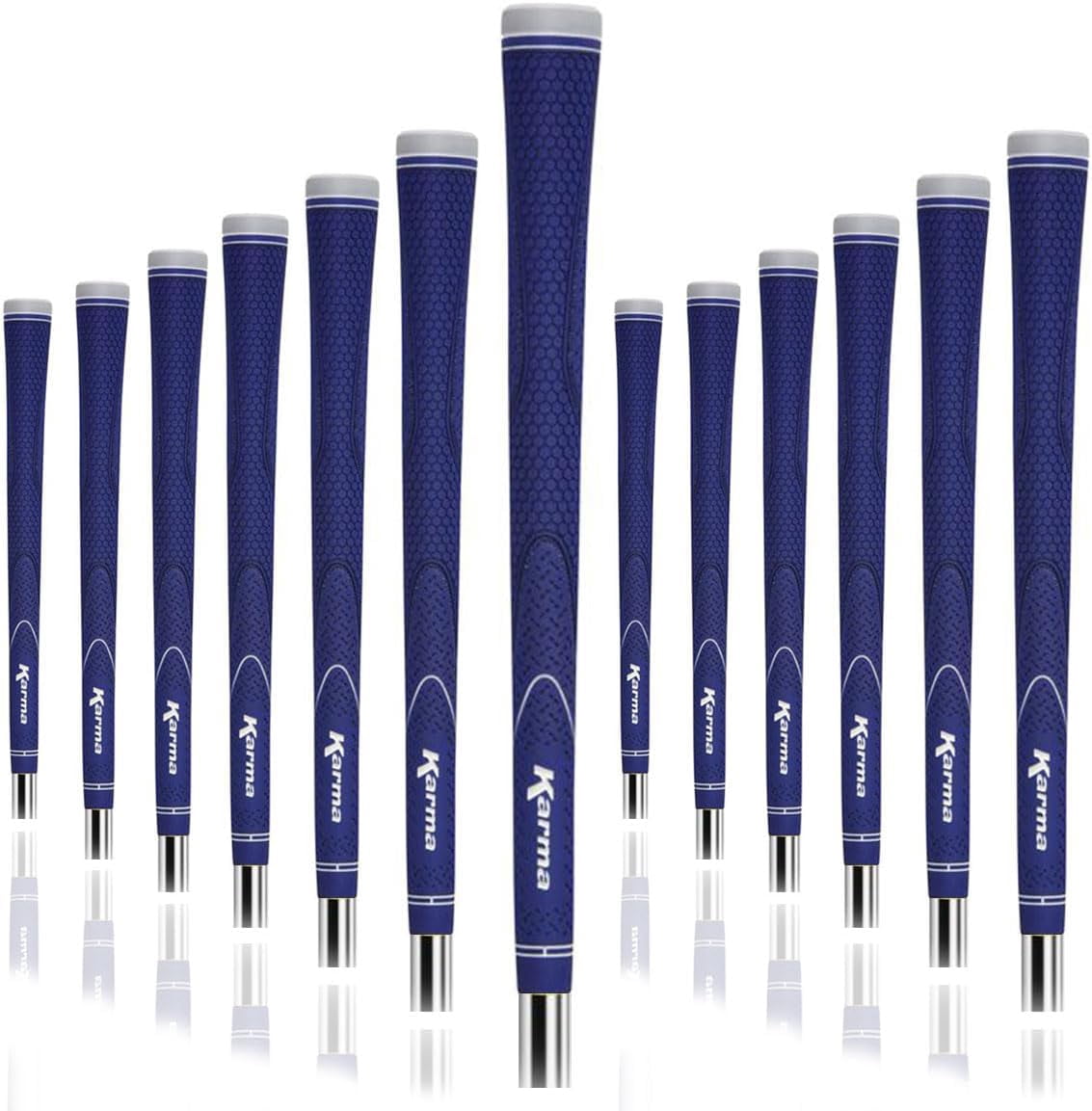 Karma Neion II Blue 13 Piece Golf Grip Bundle  for Men, Standard Size