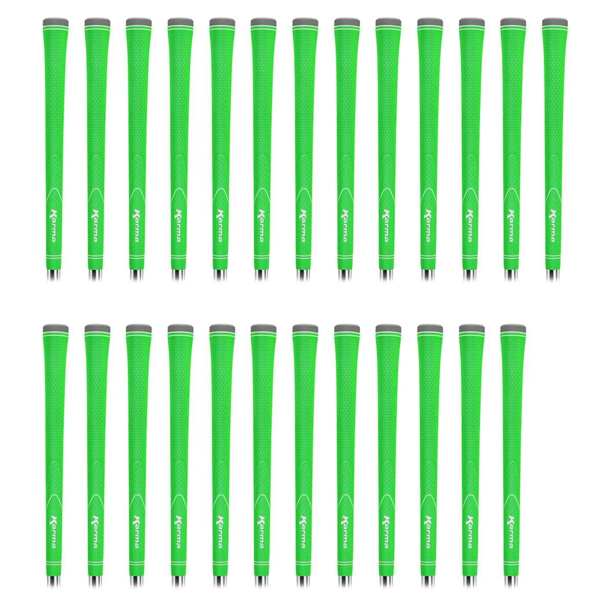 Karma Neion II Green 25 Piece Golf Grip Bundle  for Men, Standard Size