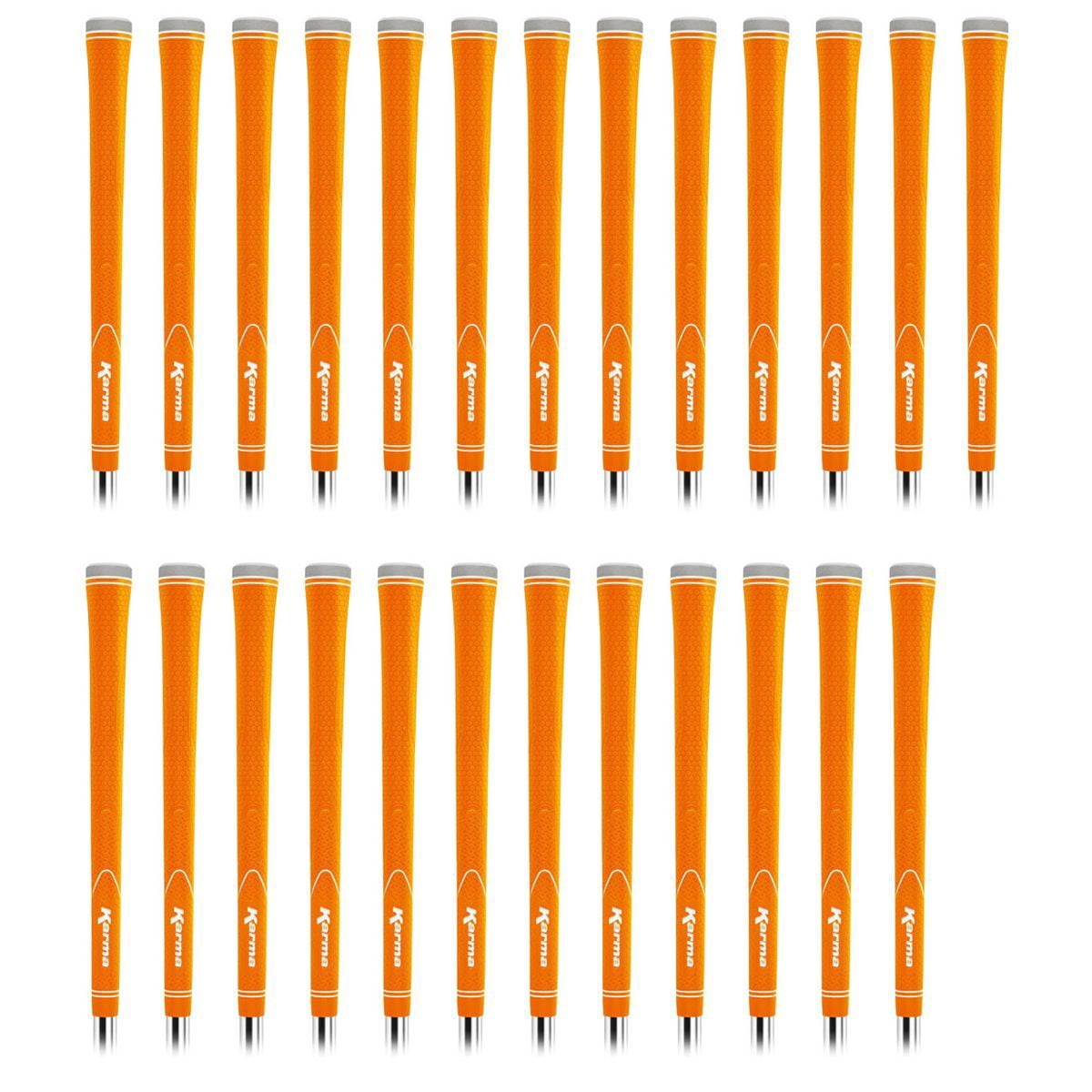 Karma Neion II Orange 25 Piece Golf Grip Bundle  for Men, Standard Size