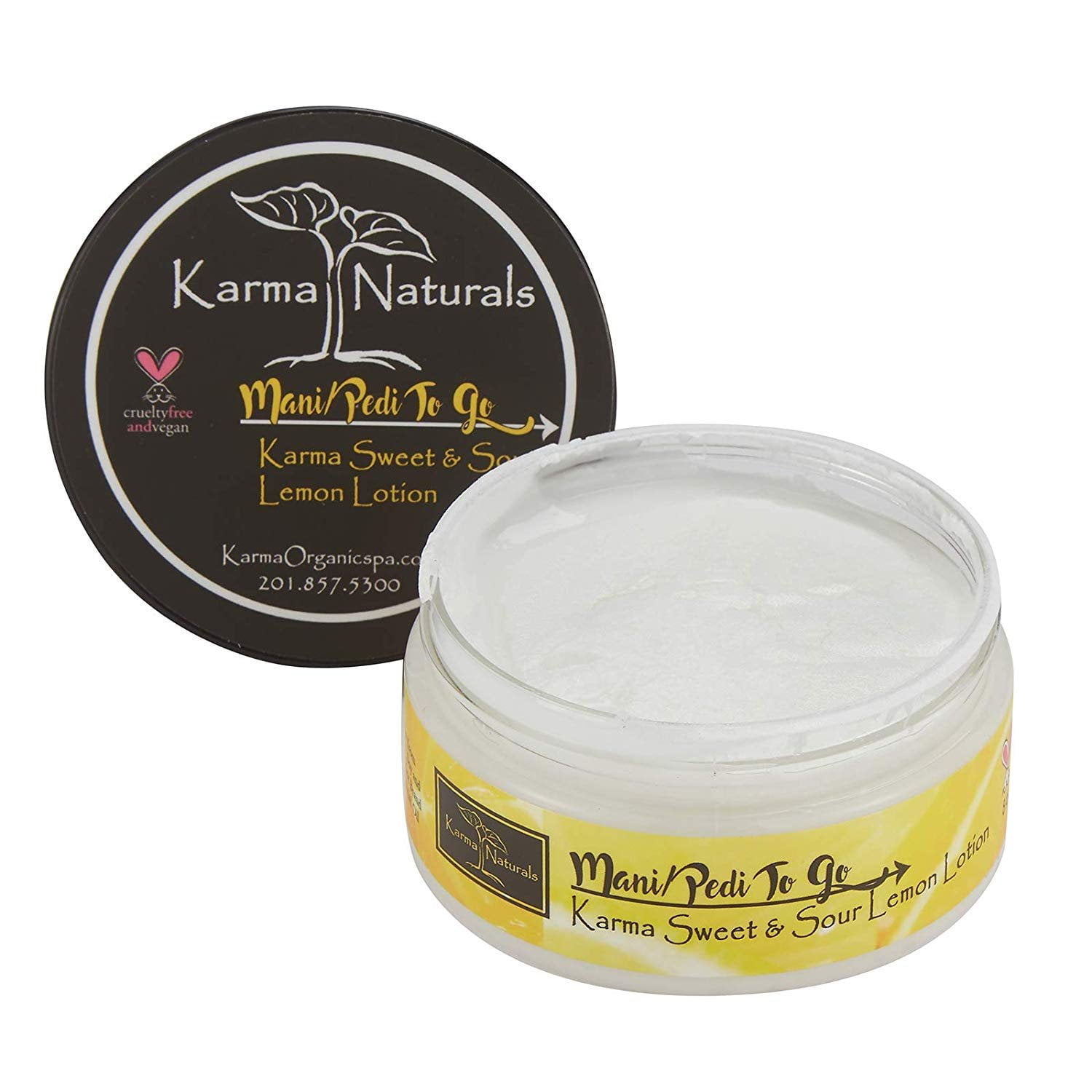 Karma Organic Lemon Lotion and Scrub Essential oils for flawless, Glowing and Balanced Skin Complexion (Lotion)