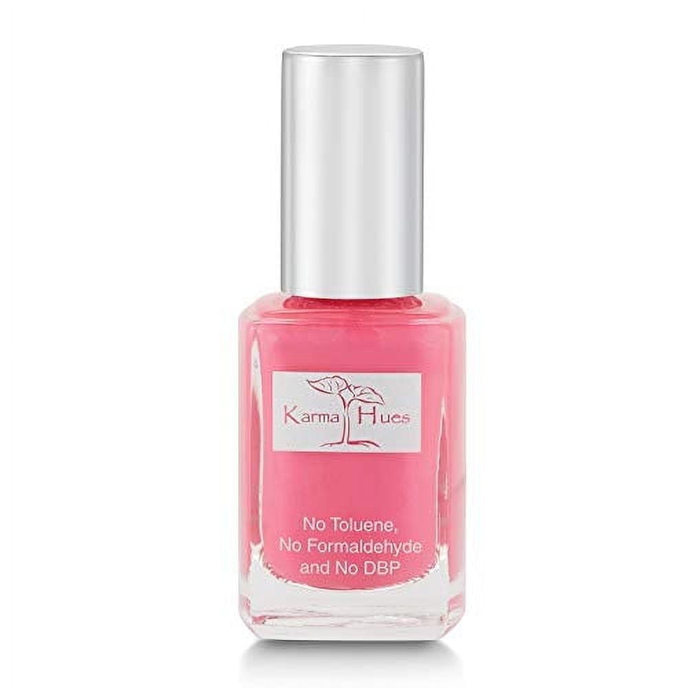 Karma Organic Natural Nail Polish-Non-Toxic Nail Art, Vegan and Cruelty-Free Nail Paint Beachy Chic (Pink)