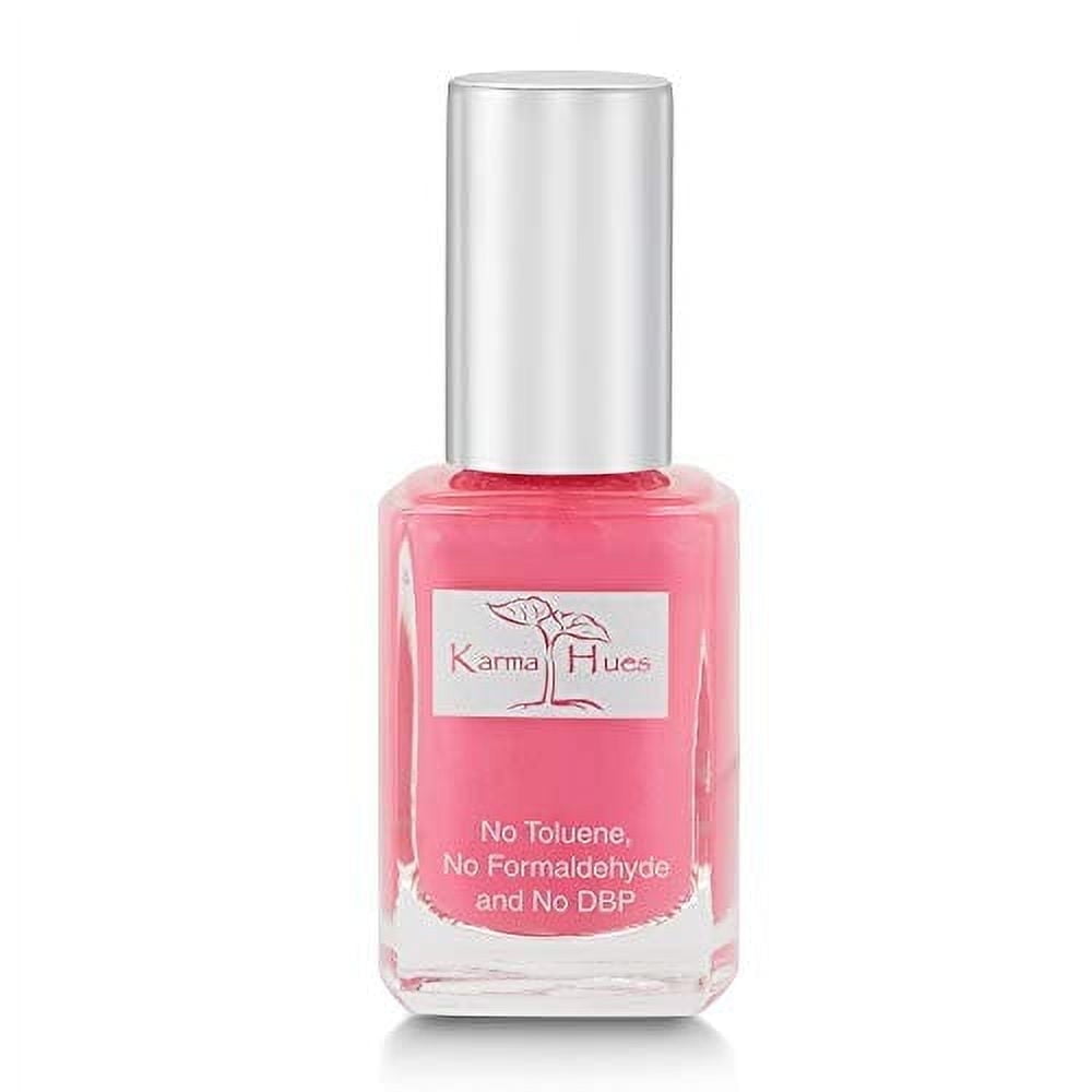 Karma Organic Natural Nail Polish-Non-Toxic Nail Art, Vegan and Cruelty-Free Nail Paint Beachy Chic (Pink)