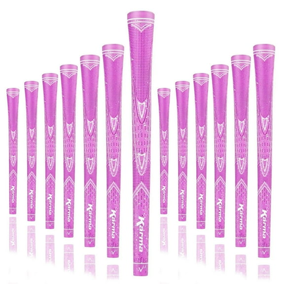 Karma Pink Sparkle 13 Piece Ladies Undersize Golf Grip Bundle