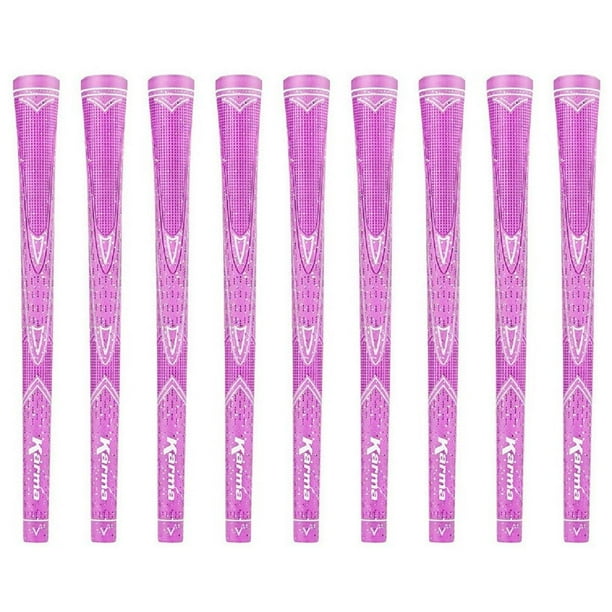 Karma Pink Sparkle 9 Piece Undersize Ladies Golf Grip Bundle