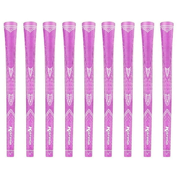 Karma Pink Sparkle 9 Piece Undersize Ladies Golf Grip Bundle