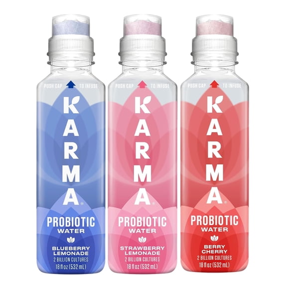 Karma Probiotic Water 2 Billion Cultures 12-Pack 18 fl oz (532 mL)