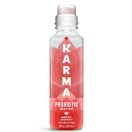 Karma Probiotic Water, Berry Cherry, 18 fl. oz., 1 Count Bottle