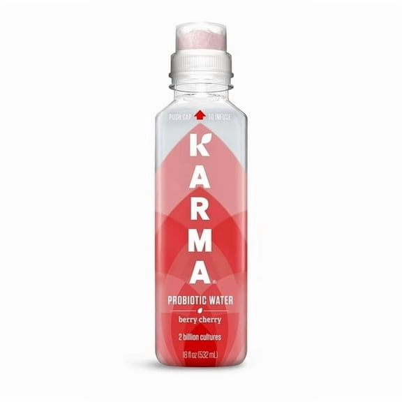 Karma Probiotic Water, Berry Cherry, 18 fl. oz., 5 Count Bottle