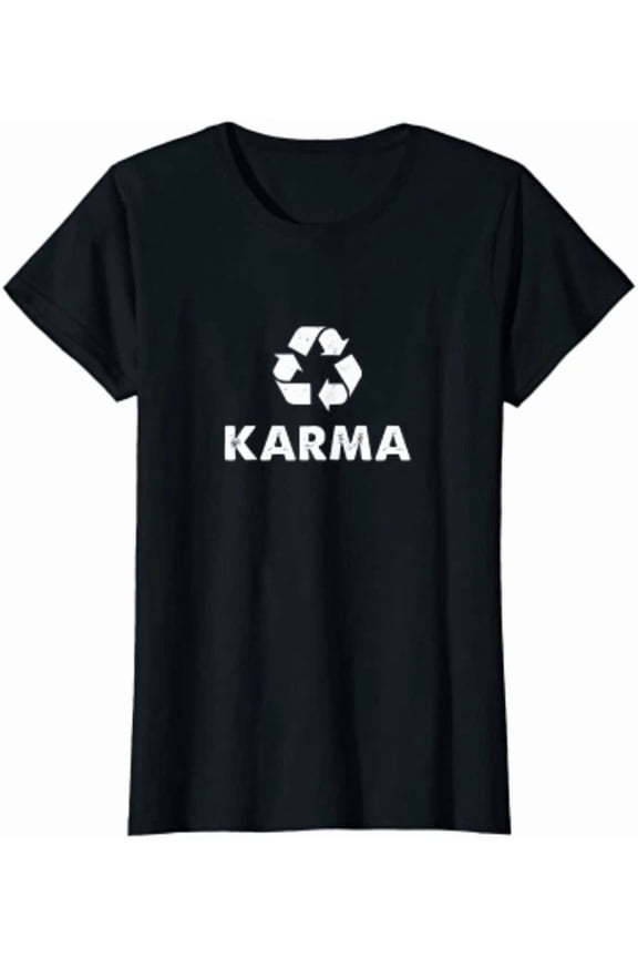 Karma Recycle Eco Warrior Recycling Graphic Tee T-Shirt
