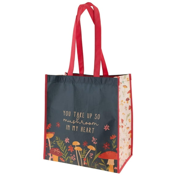 Karma Reusable Large Gift Bags, Tote and Gift Bag with Handles, Perfect for Birthday Gifts and Party, Mushroom
