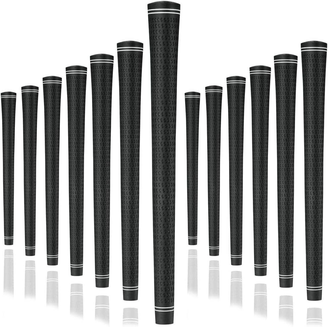 Karma Revolution Black Jumbo Plus (+1/8") 13 Piece Golf Grip Bundle