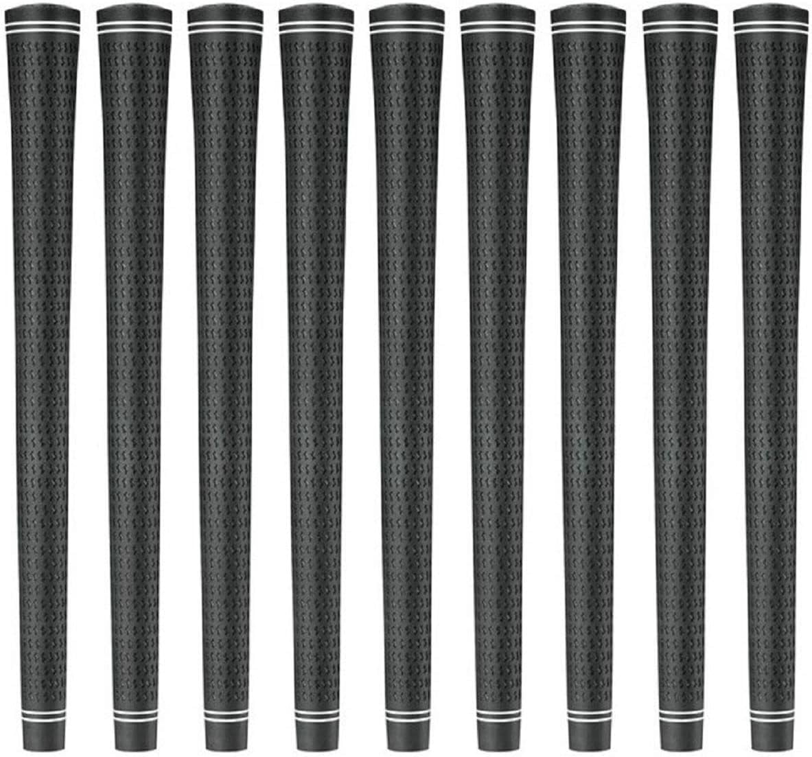 Karma Revolution Black Jumbo Plus (+1/8") 9 Piece Golf Grip Set