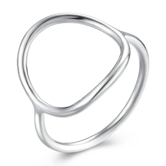 SS DESIGNS Karma' Sterling Silver Rings for Women, Chunky Statement Rings, Class Rings, Oval Rings, 925 Sterling Silver