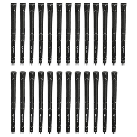 Karma Super Lite Midsize (+1/32") Black 25 Piece Golf Grip Bundle