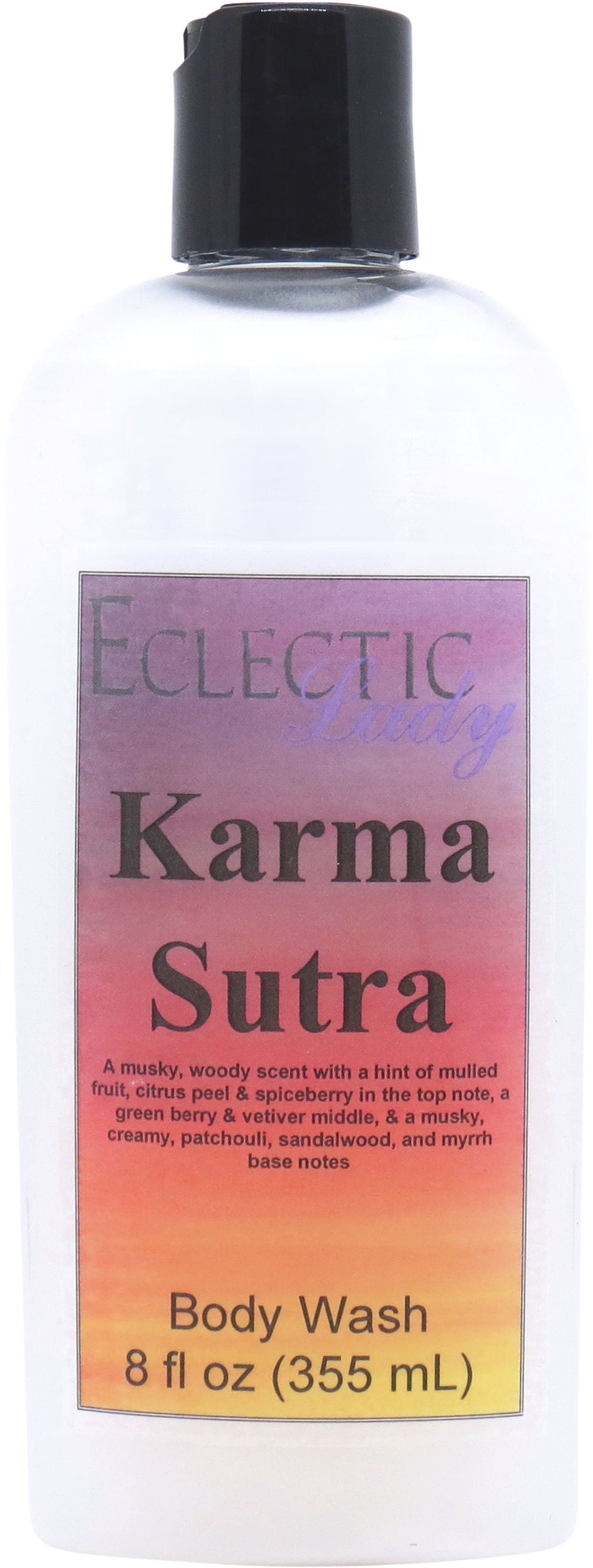 Karma Sutra Body Wash by Eclectic Lady, Liquid Shower Gel for Women and Men, 8 Ounces