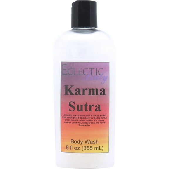 Karma Sutra Body Wash by Eclectic Lady, Liquid Shower Gel for Women and Men, 8 Ounces