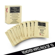 Karma Organic Unscented Nail Polish Remover Wipes – Soy-Based, Non-Toxic, Vegan & Cruelty-Free – 10-Pack, Yellow