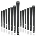 Karma Velour 13 Piece Golf Grip Set, Black Jumbo Plus Rubber Velvet Style +1/8â€ Oversized