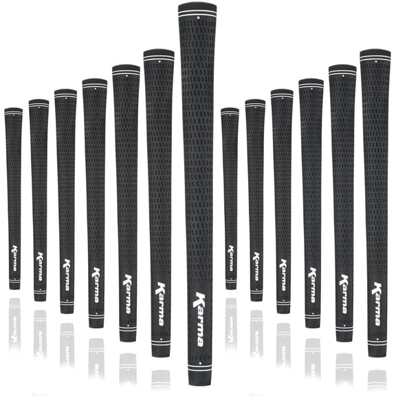 Karma Velour Black Junior Golf Club Grips (13 Piece Set)