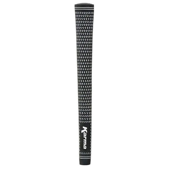 Karma Velour Black/White Jumbo Plus (+1/8") Golf Grip