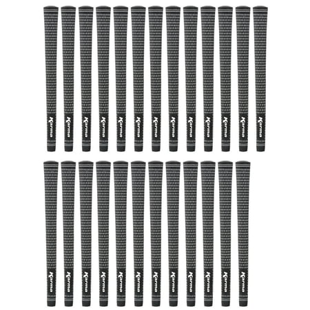 Karma Velour Black/White Standard 25 Piece Golf Grip Bundle