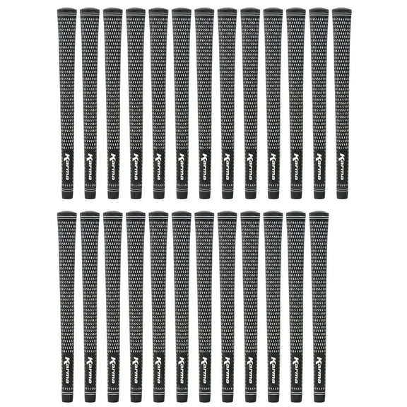 Karma Velour Black/White Standard 25 Piece Golf Grip Bundle