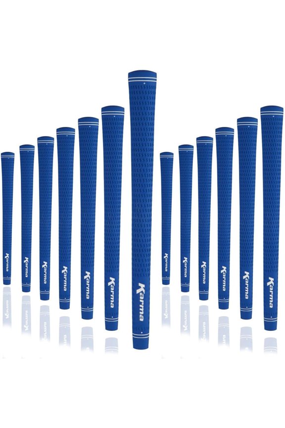 Karma Velour Blue Midsize Golf Grips (13 Pack), +1/32” Oversized