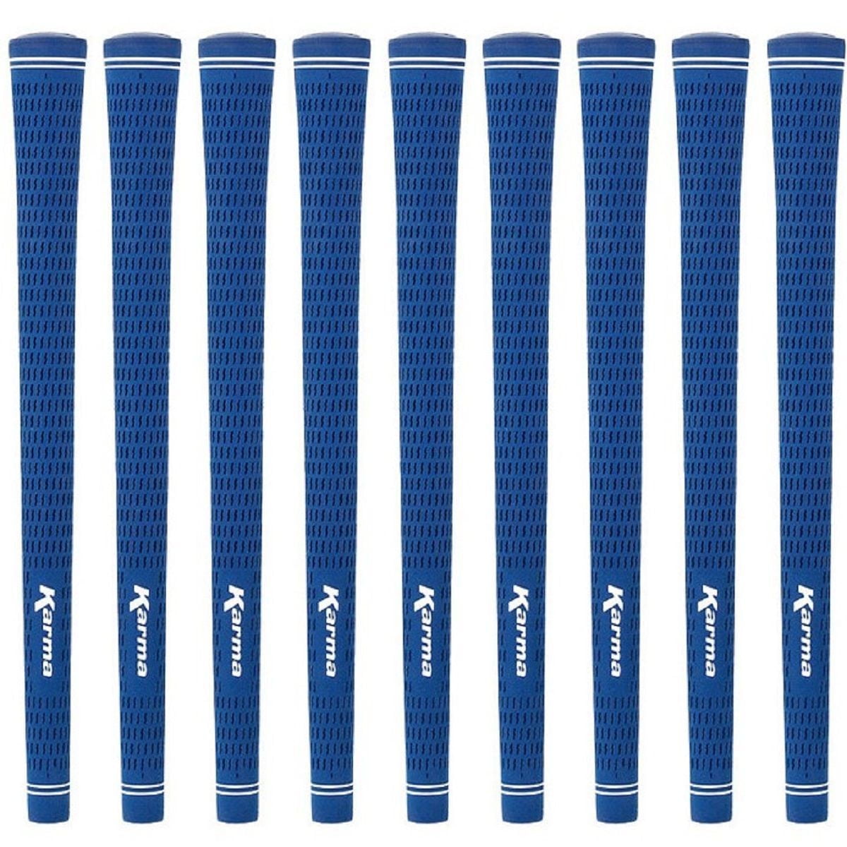 Karma Velour Blue Midsize (+1/32") 9 piece Golf Grip Bundle