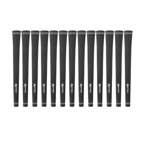Karma Velour Jumbo Black (+1/16") 13 Piece Golf Grip Bundle