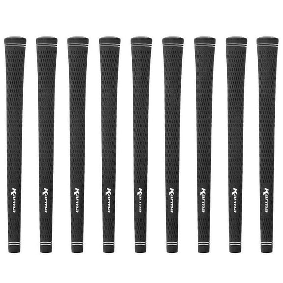 Karma Velour Junior Black 9 Piece Golf Grip Bundle