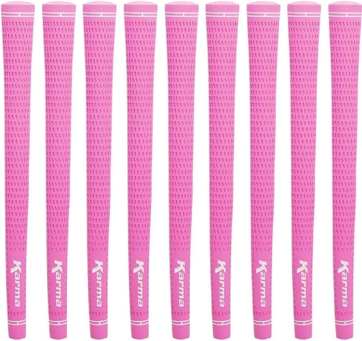 Karma Velour Pink Ladies 9 Piece Golf Grip Bundle