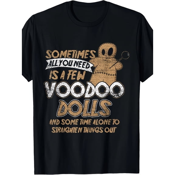 [Karma Voodoo Halloween Tee] Scary Karma Voodoo Halloween Doll Costume Gift - 220g T-Shirt