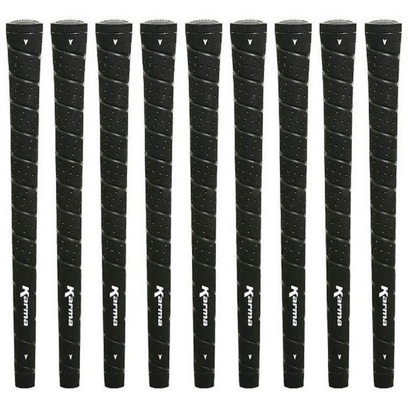 Karma Wrap Black Standard 9 Piece Golf Grip Bundle