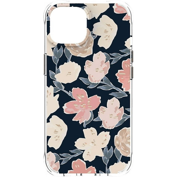 Karma by Body Glove Blush Navy Floral with MagSafe Case For iPhone 14/ iPhone 13