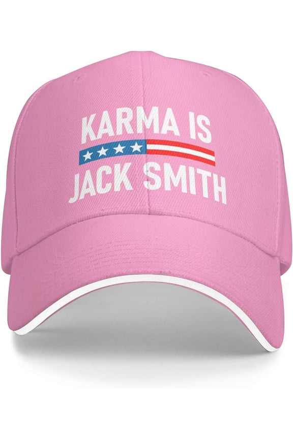 Karma is Jacks Smith Trucker Hat Baseball Cap Funny Outdoor Travel Dad Caps