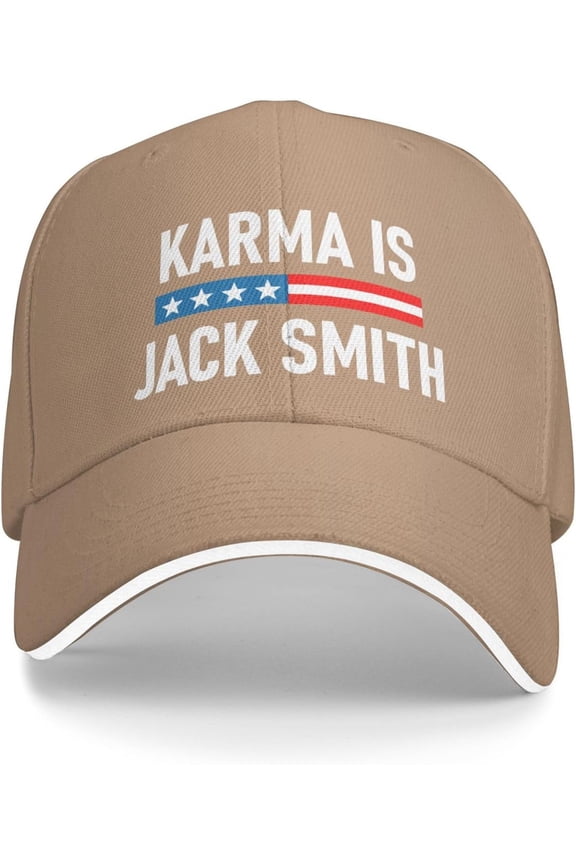 Karma is Jacks Smith Trucker Hat Baseball Cap Funny Outdoor Travel Dad Caps