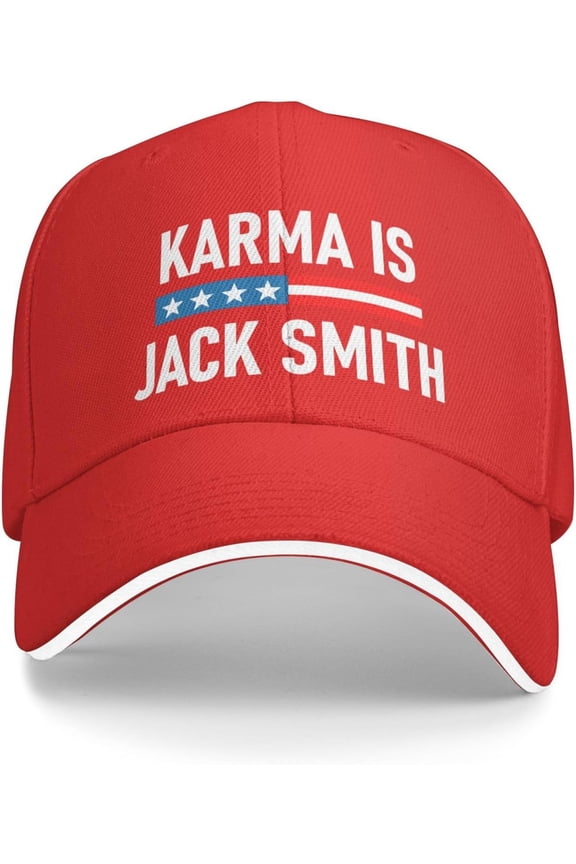 Karma is Jacks Smith Trucker Hat Baseball Cap Funny Outdoor Travel Dad Caps