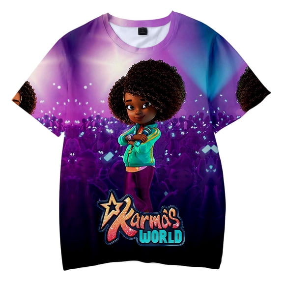 Karma's World 3D Short Sleeve T-shirts Women Man Comedy Casual O-neck Cartoon Streetwear Fashion Unisex